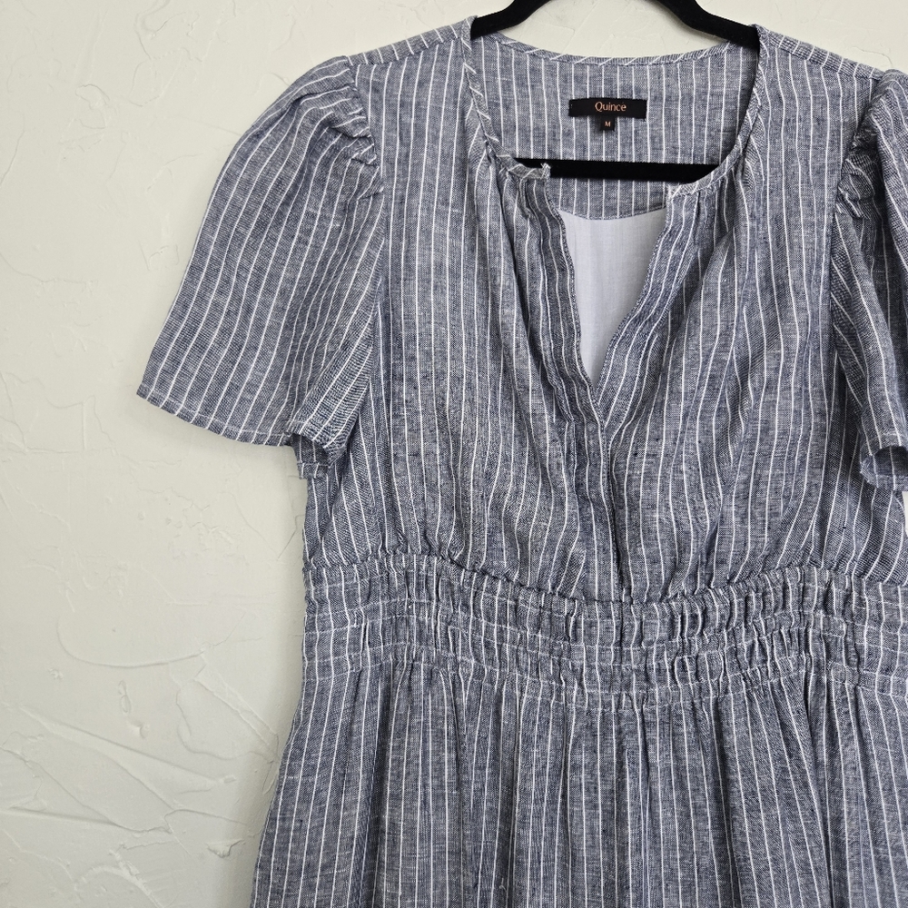 Quince Blue Striped Maxi Dress - Picture 5 of 15